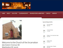 Tablet Screenshot of incarnationdc.org